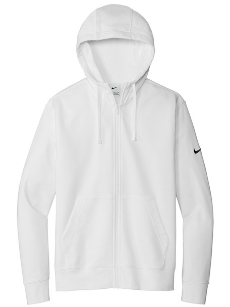 Adult Nike "Club Sleeve Swoosh" 8.2oz 80/20 Full Zip Hoodie
