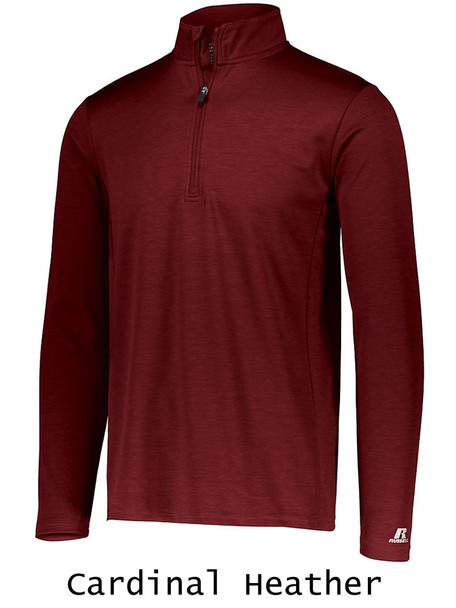 "Heathered Compass" 1/4 Zip Pullover