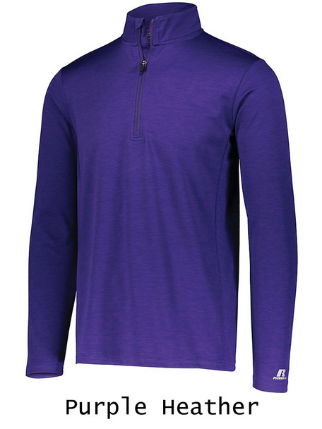 "Heathered Compass" 1/4 Zip Pullover