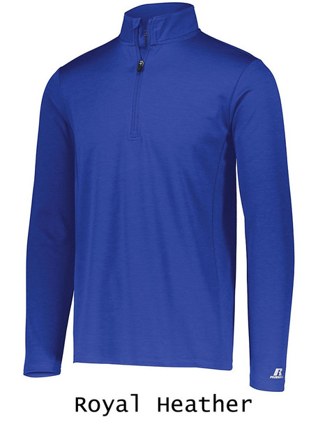 "Heathered Compass" 1/4 Zip Pullover