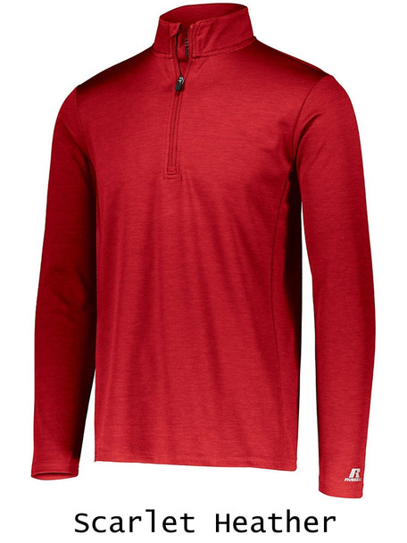 "Heathered Compass" 1/4 Zip Pullover