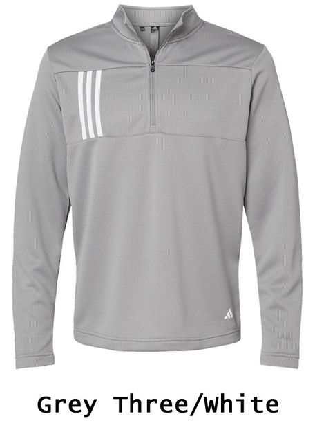 Adidas 3 Stripes 1/4 Zip Warm Up Pullover