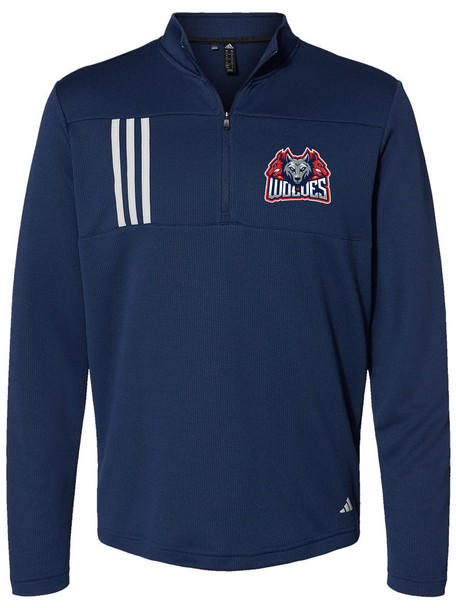 Adidas 3 Stripes 1/4 Zip Warm Up Pullover