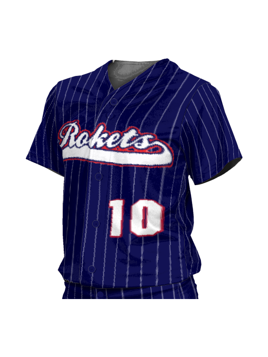 Control Series Premium Womens/Girls "Pinstripes" Custom Sublimated Button Front Softball