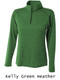 Womens "Lightweight Heathered Escape" 1/4 Zip Pullover