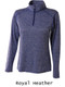 Womens "Lightweight Heathered Escape" 1/4 Zip Pullover