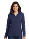 Womens "Point" Pinpoint Mesh 1/2 Zip Pullover