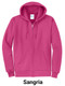 "Unity" 7.8 oz 50/50 Decorated Fleece Full Zip Hoodie