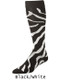 Zebra Over the Calf Soccer Sock
