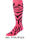 Zebra Over the Calf Soccer Sock