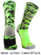 Woodland Camo Crew Baseball Sock