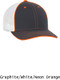 Tri-Color Trucker Mesh Moisture Control Baseball Cap