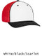 Tri-Color Trucker Mesh Moisture Control Baseball Cap