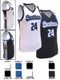 Saver Series - Adult/Youth "Energized" Custom Sublimated Reversible Basketball Set