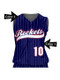 Control Series Premium - Womens/Girls "Pinstripes" Custom Sublimated Sleeveless Button Front Softball Jersey