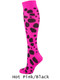 Leopard Over the Calf Softball Sock