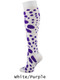 Leopard Over the Calf Softball Sock