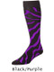 Zebra Over the Calf Softball Sock