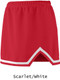 Girls "Energy" V-notch Cheer Skirt With Trim