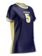 Control Series - "Back Pattern" Short Sleeve Custom Sublimated Volleyball Jersey Short Sleeve Volleyball Jerseys All Sports Uniforms