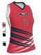 Control Series - "Dink" Sleeveless Custom Sublimated Volleyball Jersey Sleeveless Volleyball Jerseys All Sports Uniforms