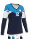 Control Series - "Attack Block" Custom Sublimated Volleyball Jersey Long Sleeve Volleyball Jerseys All Sports Uniforms
