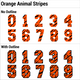 Animal Stripes Numbers Decoration Products All Sports Uniforms