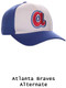 MLB ALTERNATE Polyester Velcro Adjustable Replica League Caps MLB Replica Caps All Sports Uniforms