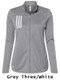 Womens Adidas 3 Stripes 1/4 Zip Warm Up Jacket Womens Pullover Warm Up Jackets All Sports Uniforms