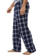 Adult Boxercraft "Harley Flannel" Navy/Silver Plaid Pajama Pants Adult Pajama Pants All Sports Uniforms