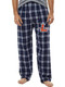 Adult Boxercraft "Harley Flannel" Navy/Silver Plaid Pajama Pants
