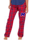 Womens Boxercraft "Harley Flannel" Brick/Red Kingston Plaid Pajama Pants