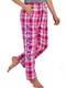 Womens Boxercraft "Harley Flannel" Orchid Sophia Plaid Pajama Pants