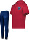 Adult "Maverick" Performance Wicking Short Sleeve Hoodie Set