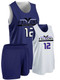 Womens/Girls "Court Vision" Decorated Reversible Basketball Set Decorated Deals All Sports Uniforms