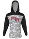 Control Series - Adult/Youth "Sideline Camo" Custom Sublimated Long Sleeve Hooded Shooting Shirt Hooded Sublimated Shooting Shirts All Sports Uniforms