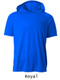 Adult "Short Sleeve Terrorize" Performance Wear Wicking Hoodie Tee Adult Tops All Sports Uniforms