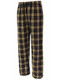 Adult Pennant "Double Brushed Flannel" Black/Gold Pajama Pants
