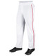 Adult 12.5 oz Loose Fit "MVP" Open Bottom Baseball Pants with Piping