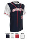 Juice Series - "Leadoff" Custom Sublimated Two Button Baseball Jersey 2 Buttons All Sports Uniforms