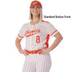 Juice Series - "Curve" Custom Sublimated Button Front Softball Jersey Button Front Jerseys All Sports Uniforms