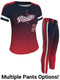 Juice Series - "Breaker Gradient" Custom Sublimated Button Front or Faux Front Softball Set Juice Button Front Sets All Sports Uniforms