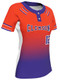 Juice Series - Premium "Down Two Gradient" Custom Sublimated 2 Button Softball Jersey 2 Button Jerseys All Sports Uniforms