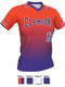 Quick Ship Juice Series "Down Two Gradient" Custom Sublimated Softball Jersey Quick Ship Jerseys - 5 Days All Sports Uniforms