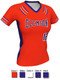 Control Series Premium "Down Two" Custom Sublimated V Neck Softball Jersey Premium Softball Vnecks All Sports Uniforms