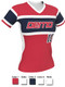 Control Series Premium "Throwback" Custom Sublimated V Neck Softball Jersey Premium Softball Vnecks All Sports Uniforms
