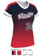 Quick Ship - "Breaker Gradient" Custom Sublimated Cap Sleeve Softball Jersey Quick Ship Jerseys - 5 Days All Sports Uniforms