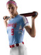 Control Series Premium - Womens/Girls "Pinstripes" Custom Sublimated Softball Jersey Vneck / Crew Neck Jerseys All Sports Uniforms