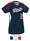 Control Series Premium "Fast Track" Custom Sublimated V Neck Softball Jersey Premium Softball Vnecks All Sports Uniforms