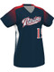 Control Series Premium "Fast Track" Custom Sublimated V Neck Softball Jersey Premium Softball Vnecks All Sports Uniforms